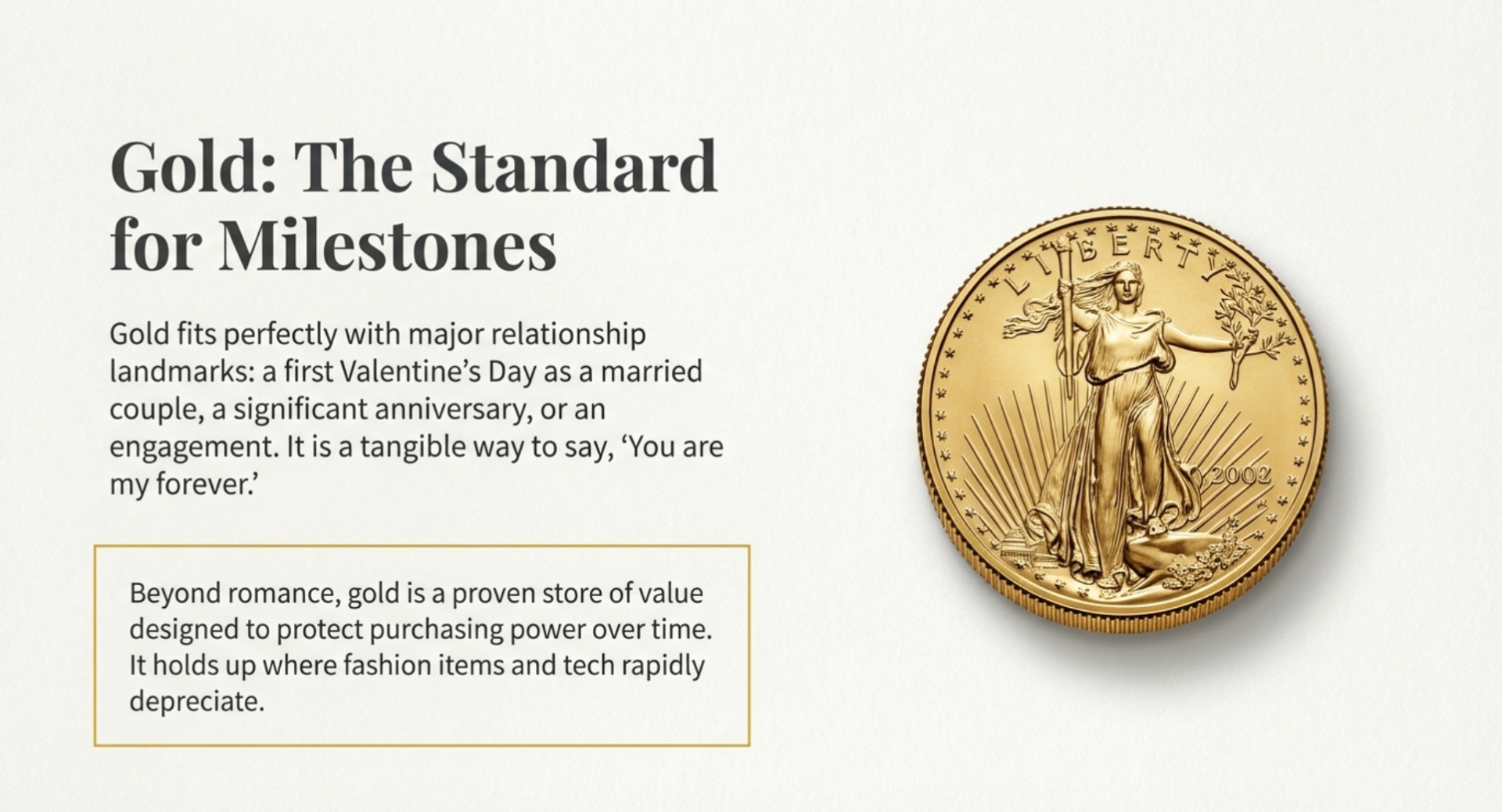 Gold as a long‑term store of value