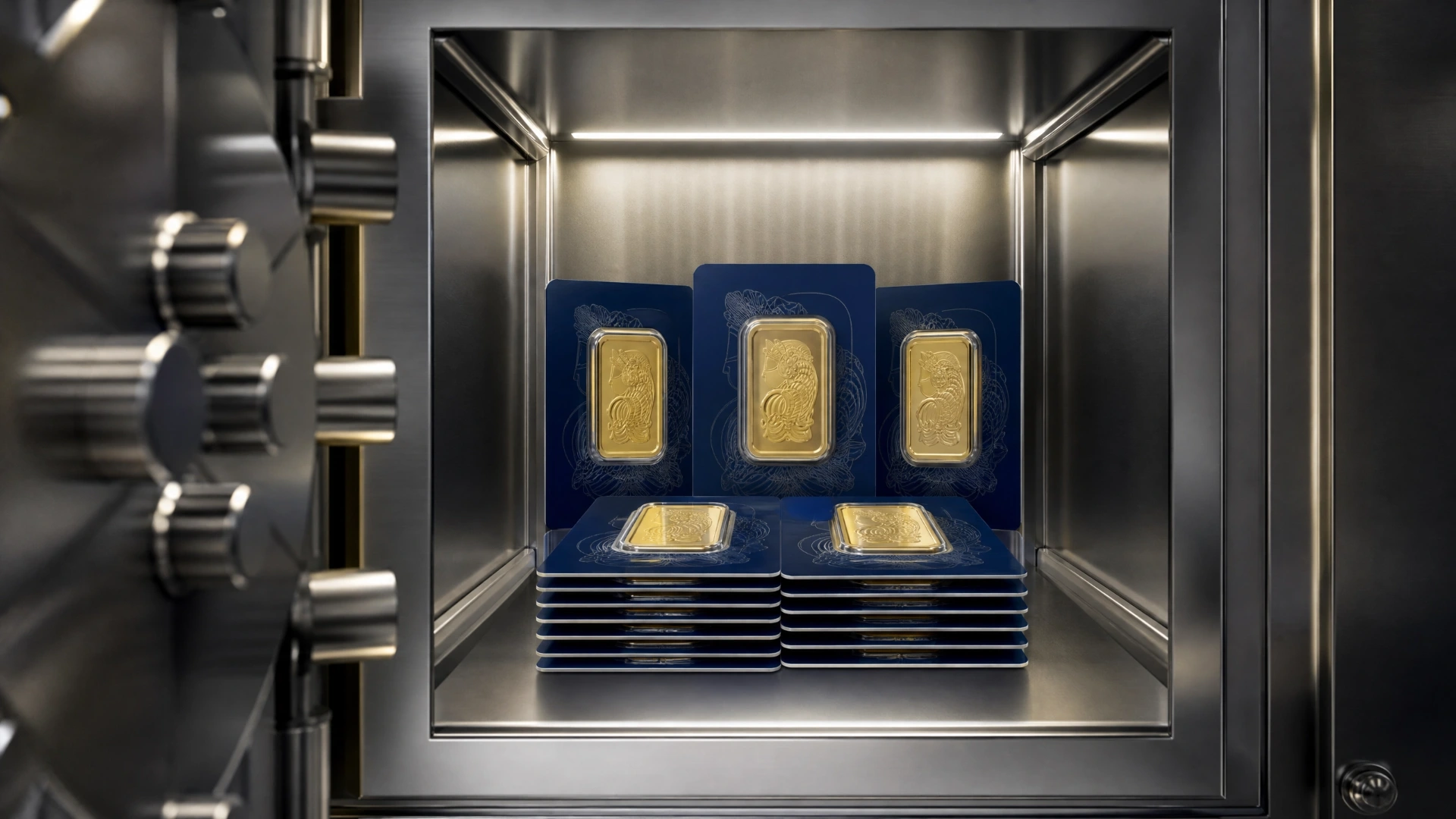 1 oz PAMP Suisse Gold Bars - Core Portfolio Holdings