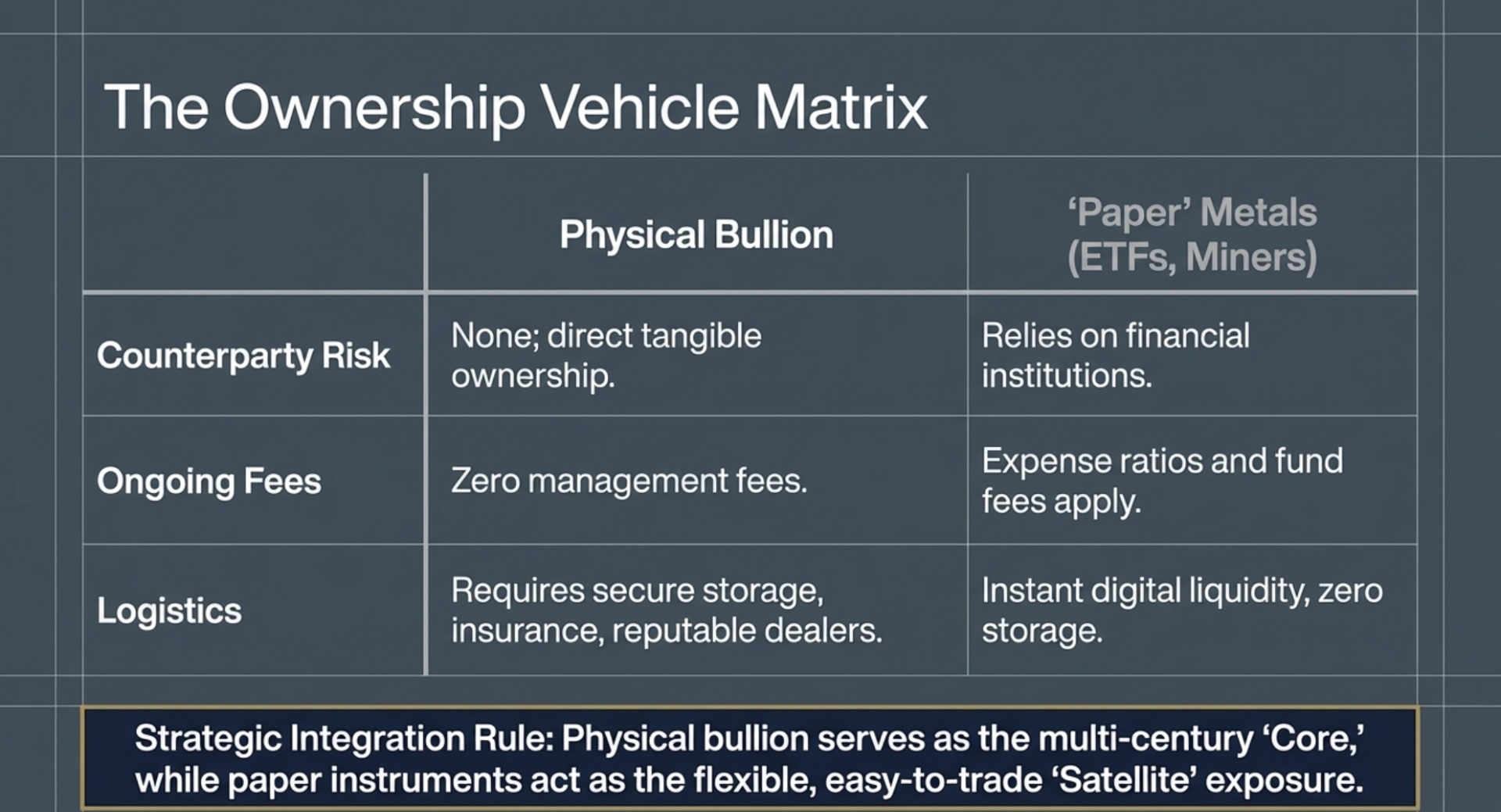 Physical Bullion vs “Paper Gold”
