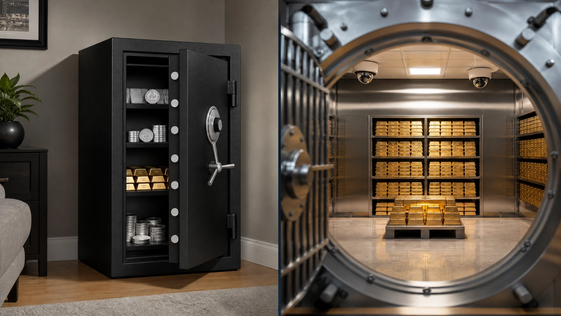 Bullion Storage vs Home Safe Comparison