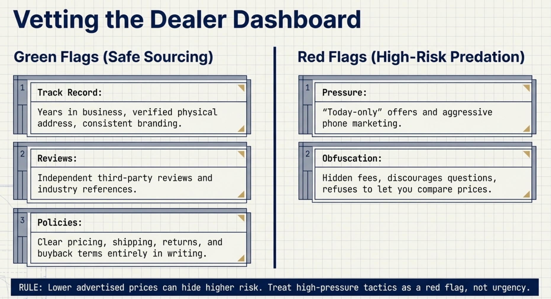 Quick Answer: How to Vet a Dealer