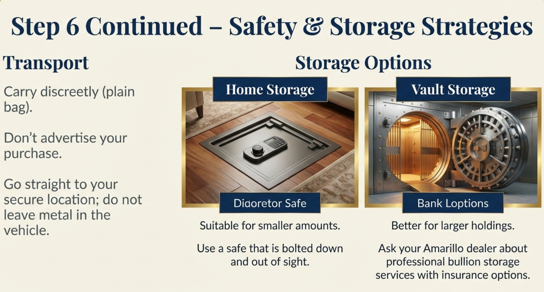 Safely Transporting Gold and Silver Home