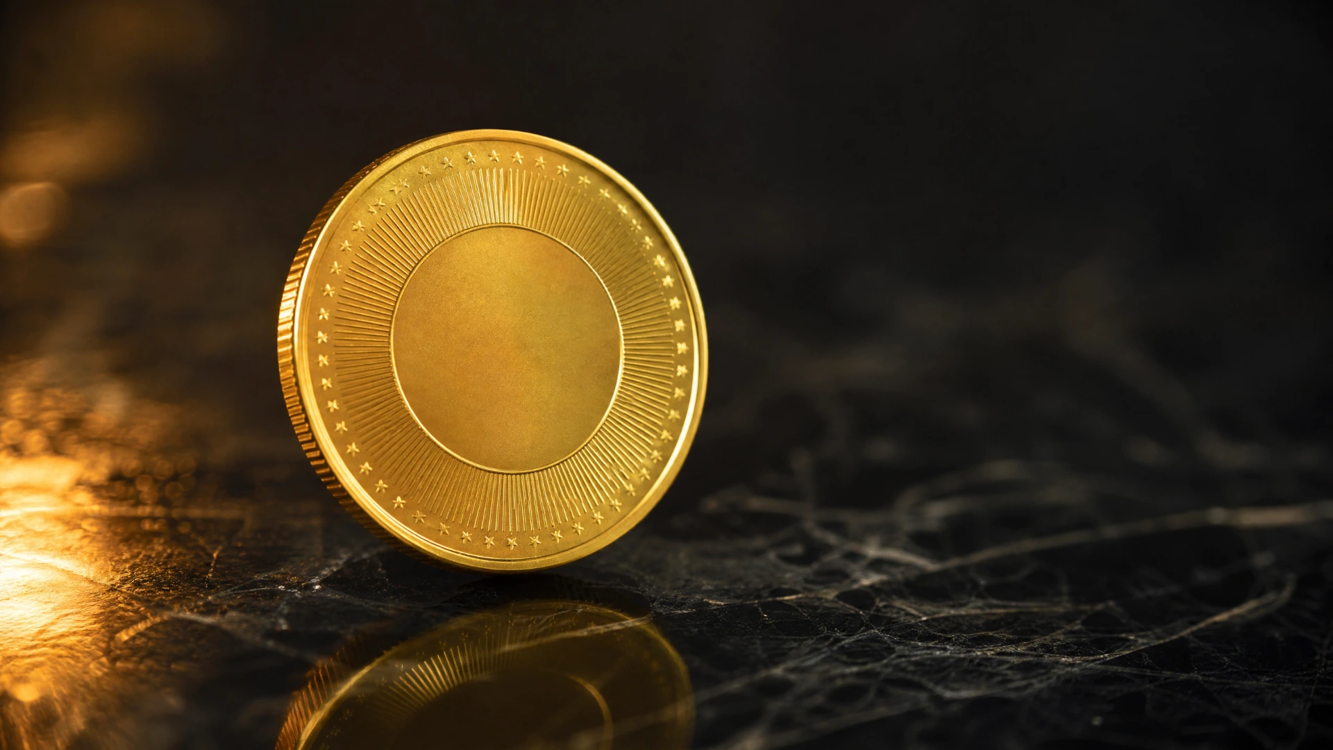 A one-troy-ounce gold coin, the standard unit of weight for precious metals
