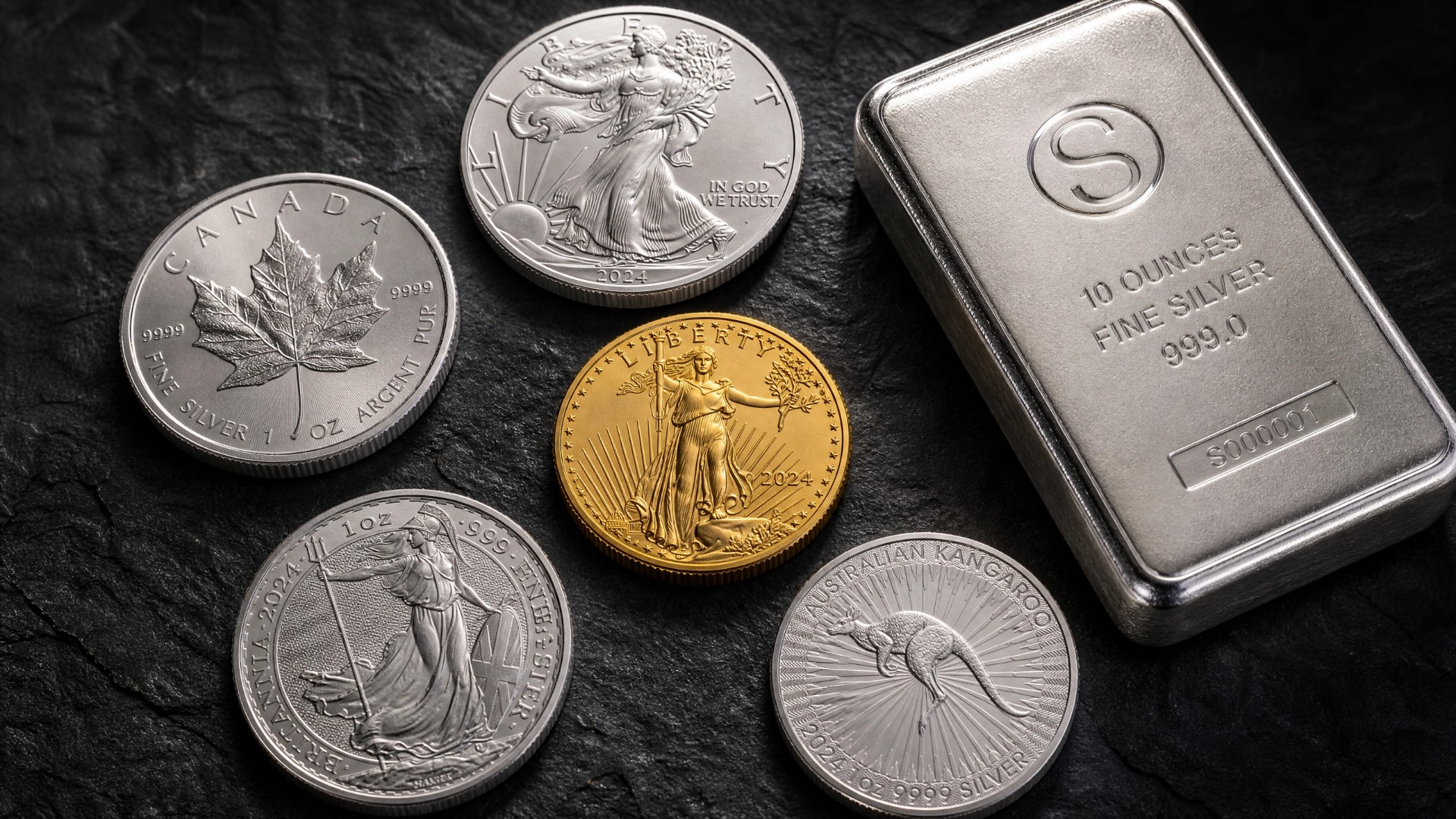 Balanced Gold and Silver Stack