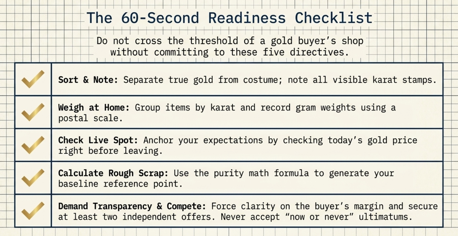 How to Avoid Getting Lowballed When You Sell Gold for Cash