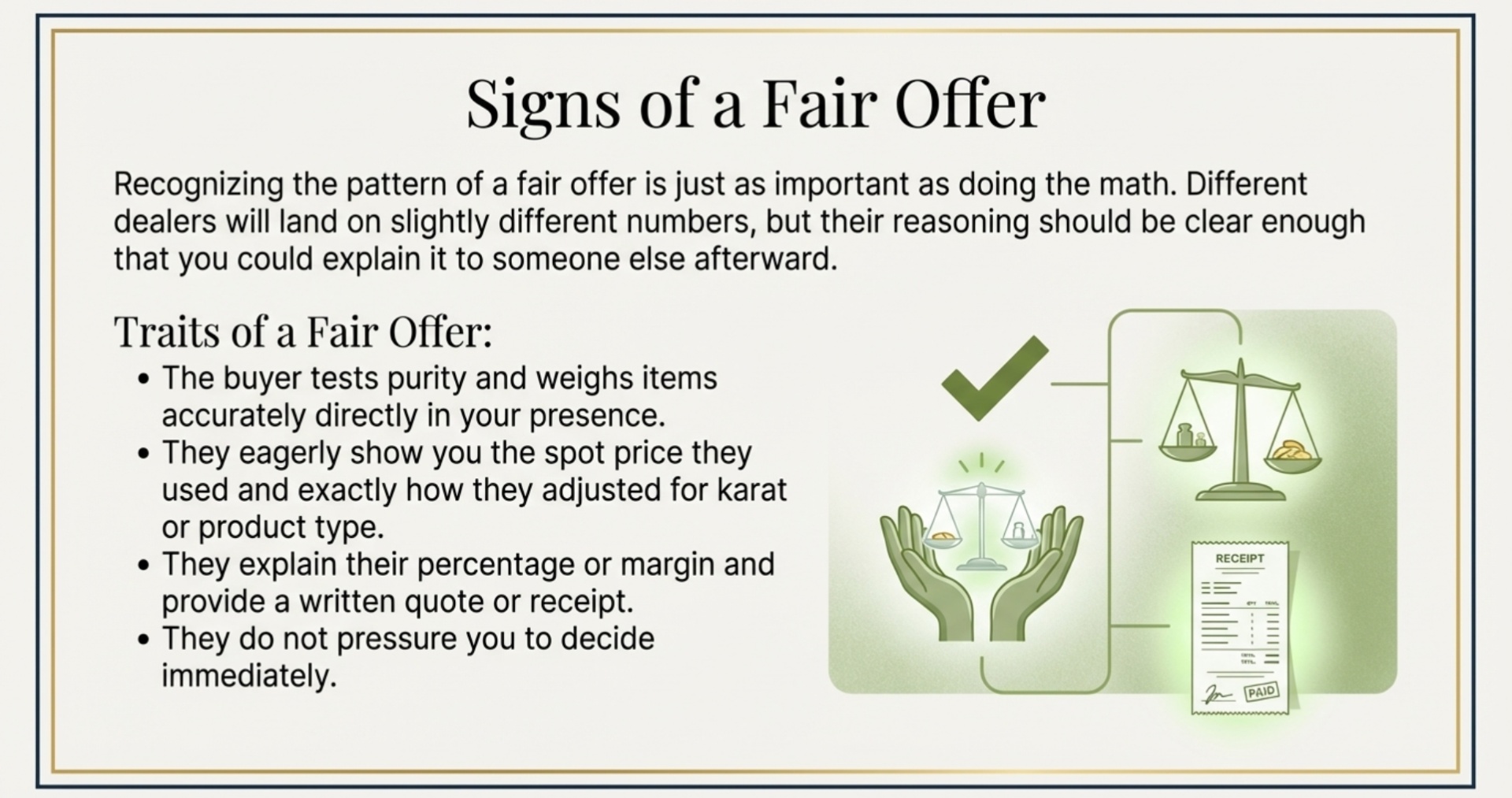 Signs of a Fair Offer vs a Problem Offer
