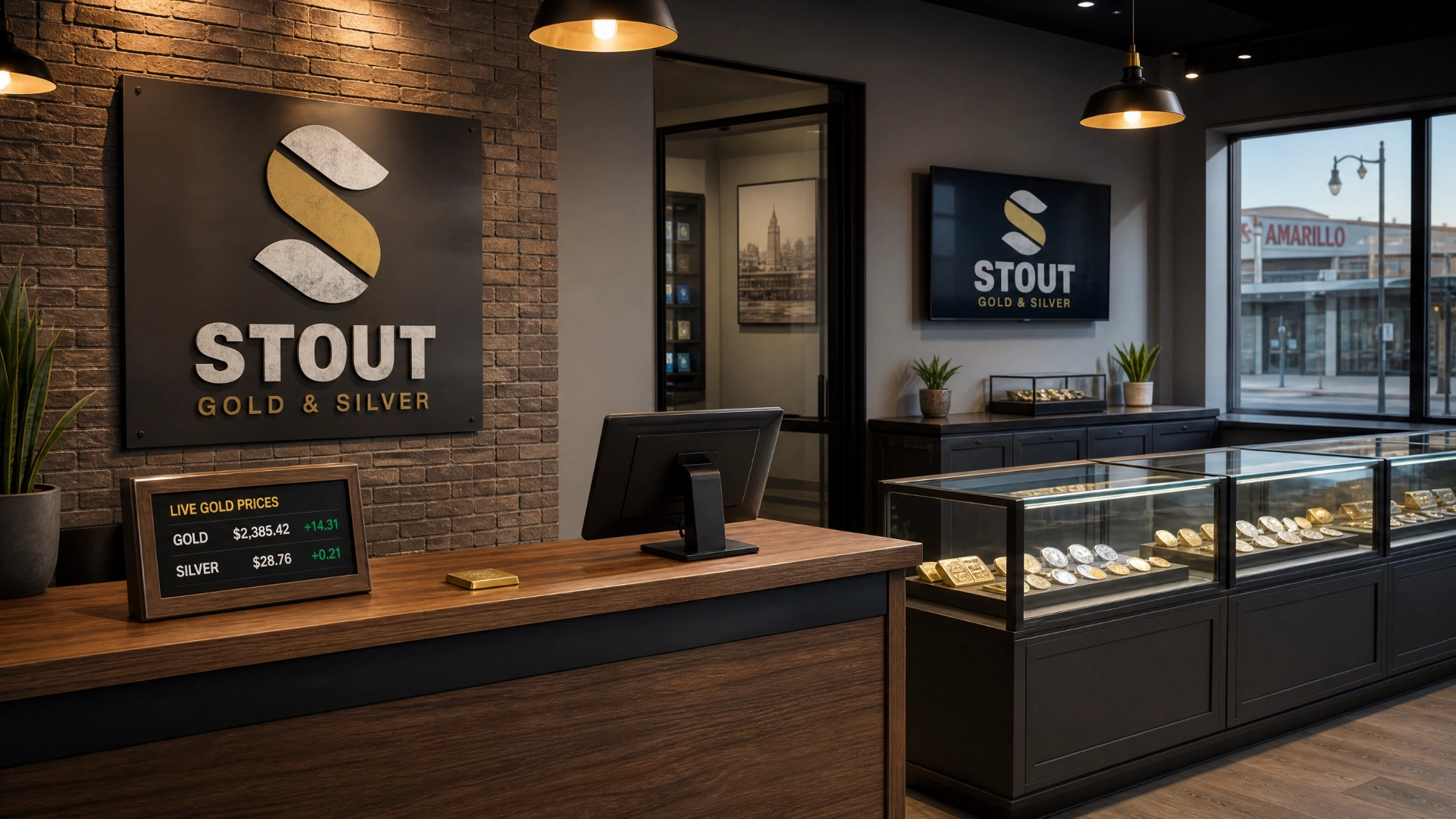 Stout Gold & Silver Shop Interior in Amarillo
