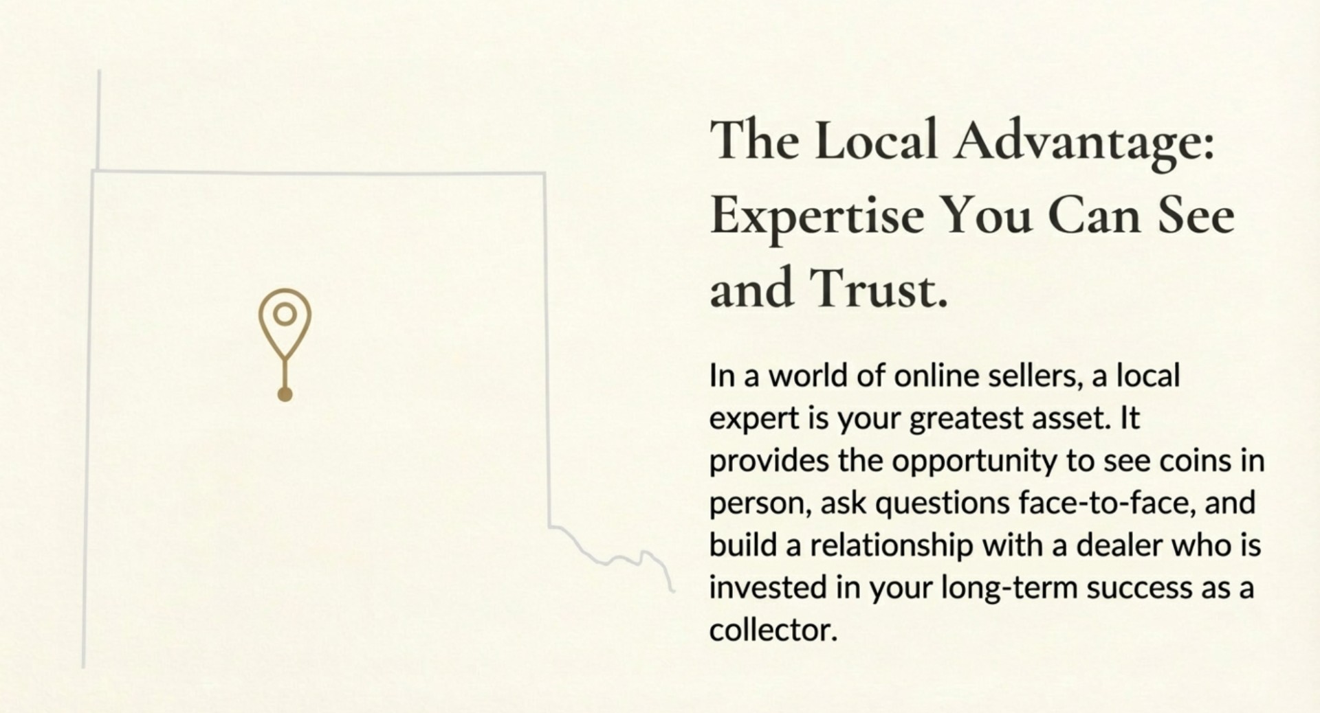 Visual representation of a trusted local advantage experience, emphasizing community and reliability.