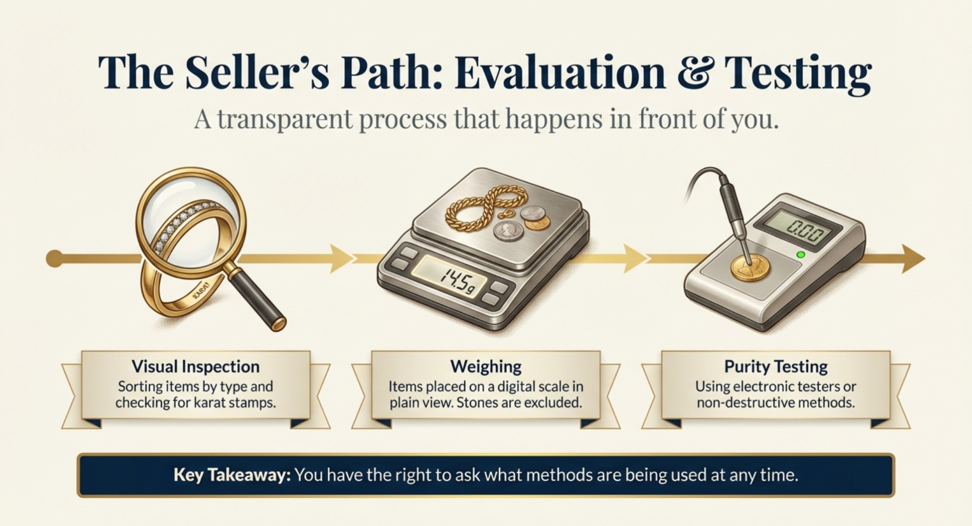 How Are Your Gold Jewelry, Coins or Bullion Evaluated?