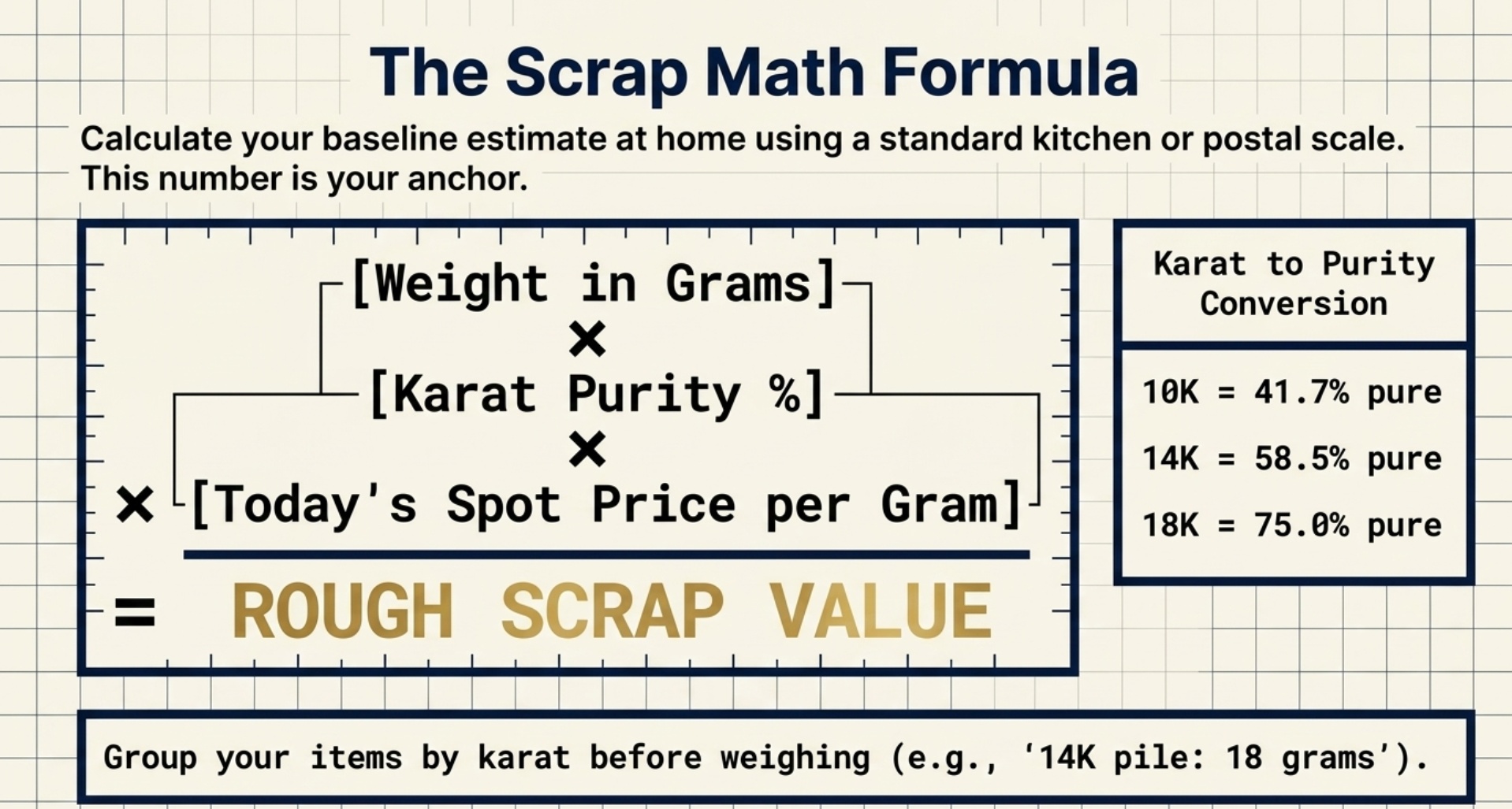 Check Karat Stamps and Weigh Your Gold