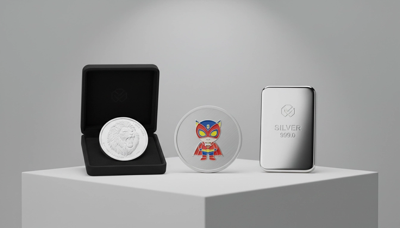 From proof finishes to colored enamel rounds, DC silver releases come in various formats to suit different collector tastes.