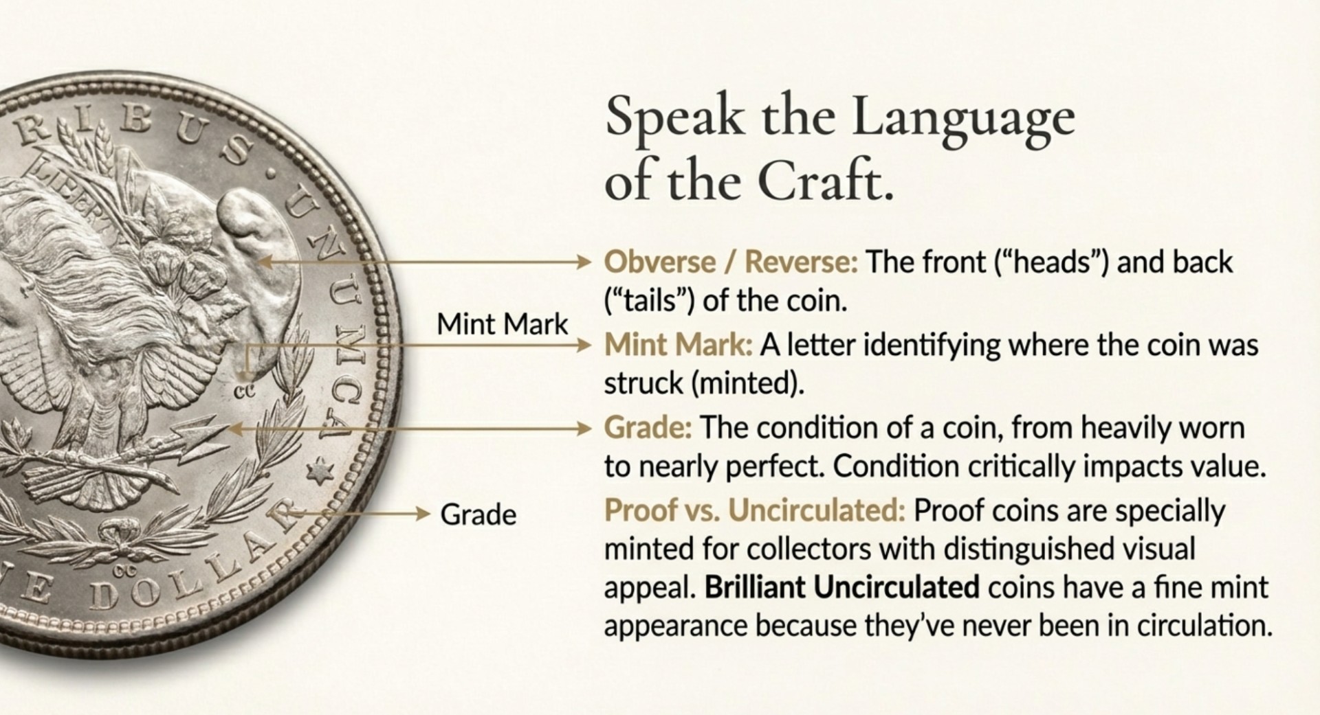 A coin inscribed with the phrase 