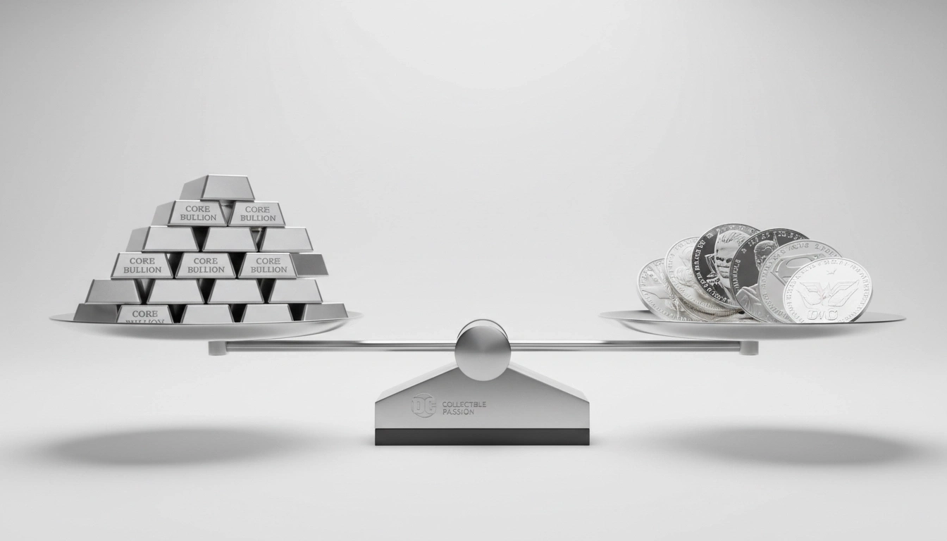 A well-diversified silver portfolio can include both high-liquidity generic bullion and high-passion collectible pieces.