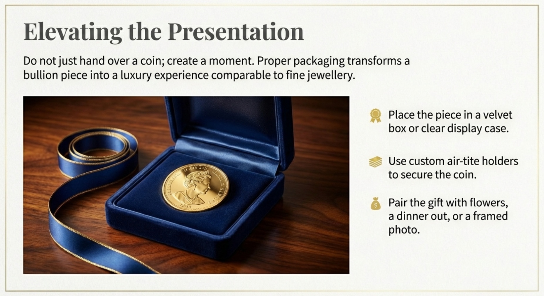 Presentation tips: from velvet boxes to surprise reveals