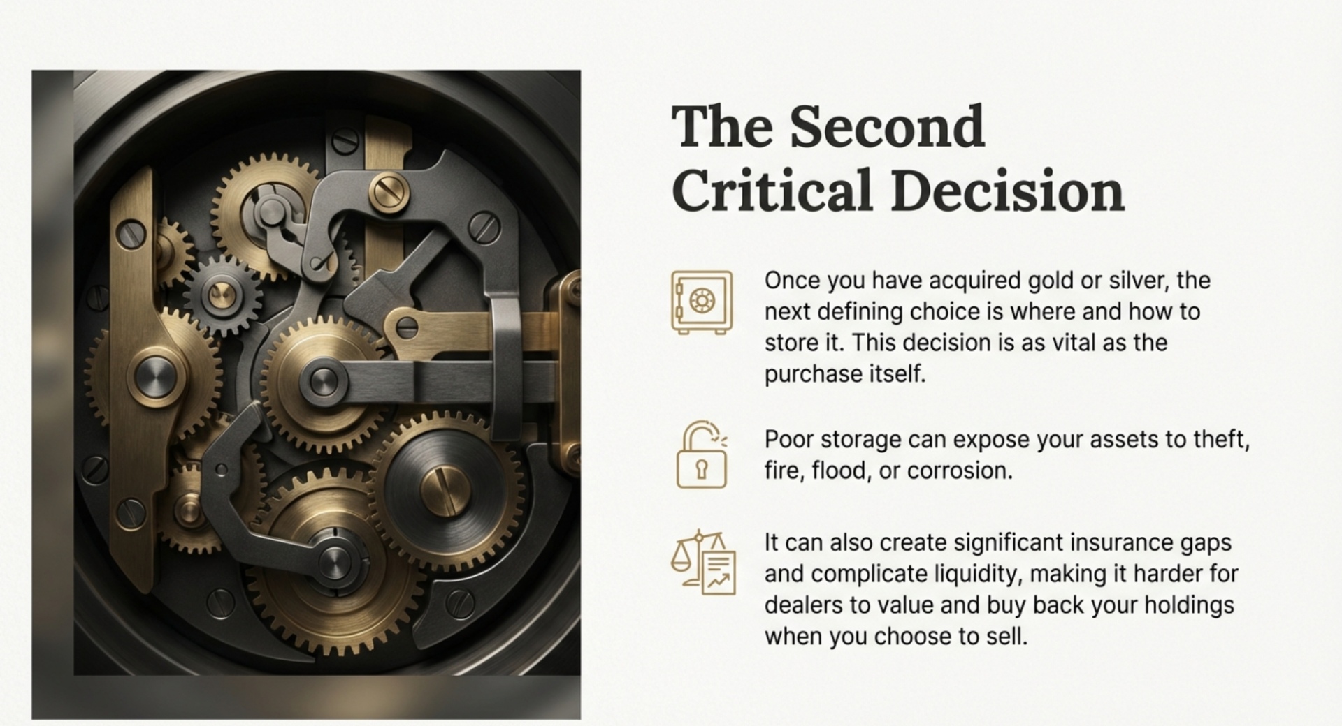 Why how you store gold and silver matters