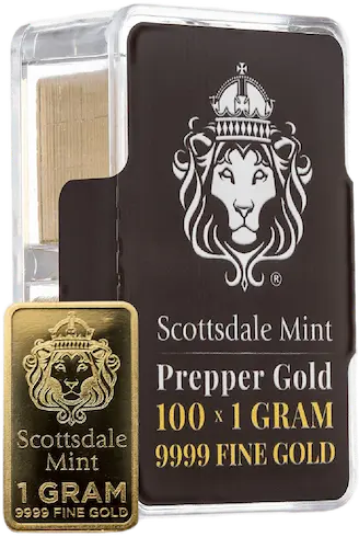 Scottsdale Mint 1gram Gold Prepper Bars