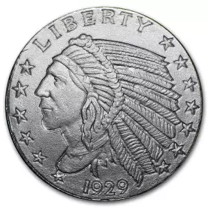 1/10 oz GSM Incuse Indian Silver Round