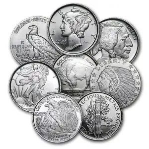1/10oz Generic Silver Round-Secondary Market (Random Design) (1)