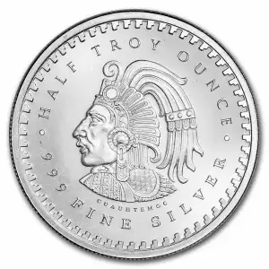 1/2 oz Aztec Calendar Silver Round (3)