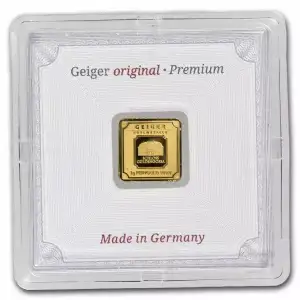 1 Gram Geiger Square Gold Bar (New w/ Assay) (3)
