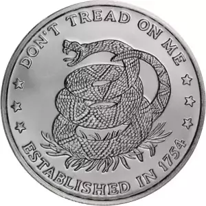 1 oz Don’t Tread on Me Eternal Vigilance Silver Round