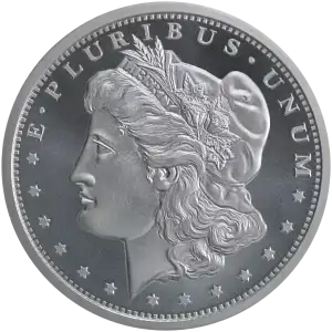 1 oz Morgan Head Silver Round