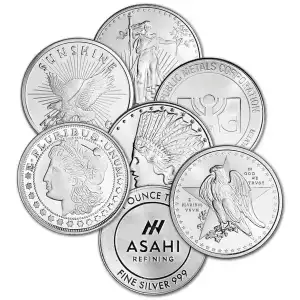 1 oz Silver Round (Varied Condition, Any Mint, Our Choice) (3)