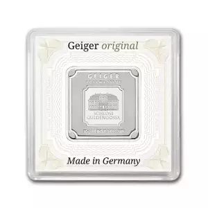 10 Gram Geiger Square Silver Bar