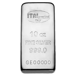 10 oz Italpreziosi Cast Silver Bar [DUPLICATE for #501175]