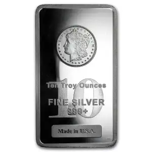 10 oz Silver Bar - Morgan