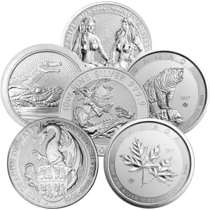 10 oz Silver Random Sovereign Mint Coin (Secondary Market)