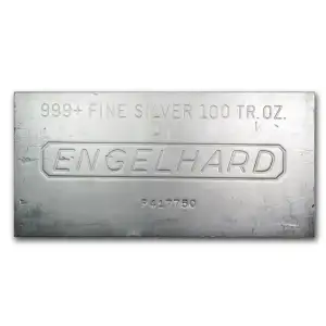 100oz Engelhard Silver Bar (2)