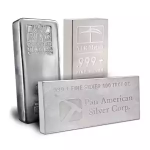 100oz Silver Bar - Random Brand/Our Choice (1)