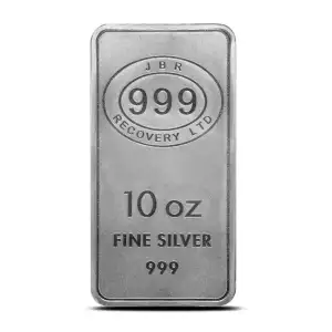 10oz JBR Recovery Silver Bar