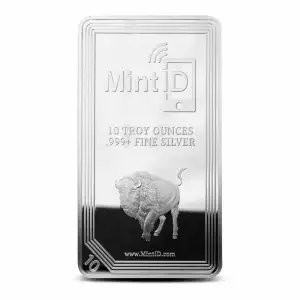 10oz Silver Bar: MINTID (NEW)