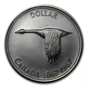 1967 Canada Silver Flying Goose Dollar (.800 Fine)