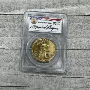 1986 $50 Gold Eagle Michael Reagan