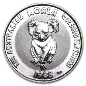 1988 1/2oz Australian Perth Mint Platinum Koala (Inaugural Issue)