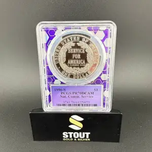 1996-S $1 Nat. Comm. Service, DCAM