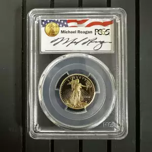 1998-W $10 Gold Eagle Michael Reagan, DCAM