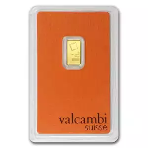 1g Valcambi Minted Gold Bar