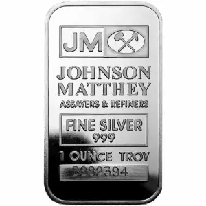 1oz Johnson Matthey Silver Bar