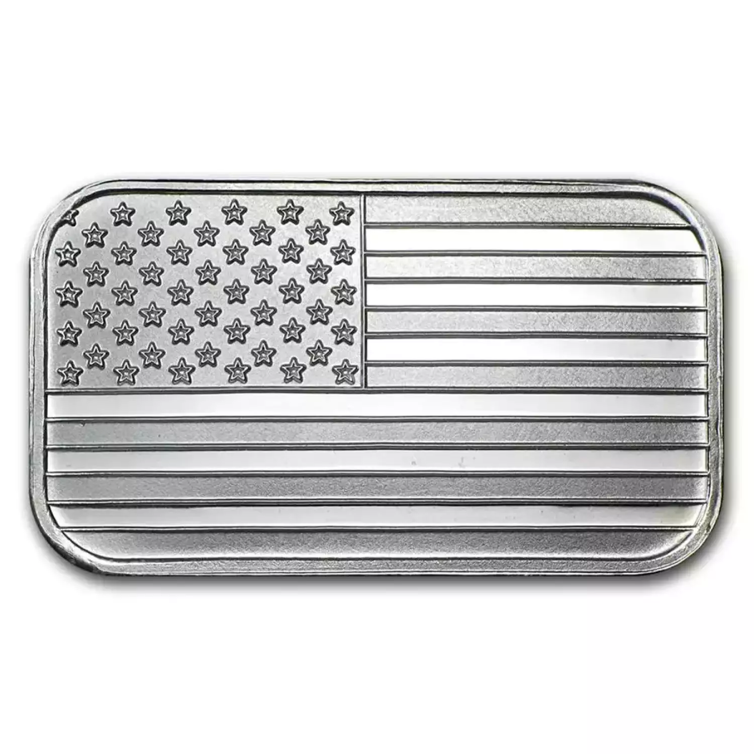 1oz Silver Bar - American Flag