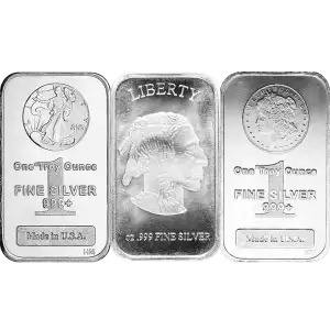 1oz Silver Bar - Random Mint (Our Choice) (2)