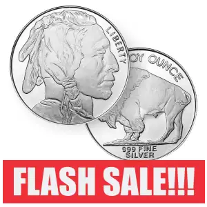 1oz Silver Buffalo Rounds (3)