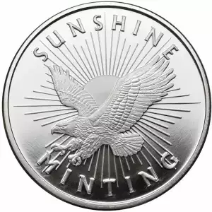 1oz Sunshine Mint Silver Round