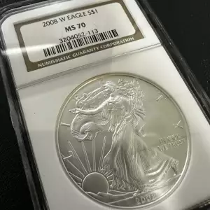 2008 W BURNISHED SILVER EAGLE