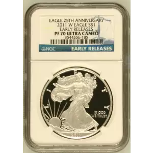 2011 W EARLY RELEASES EAGLE 25TH ANNIVERSARY ULTRA CAMEO (2)