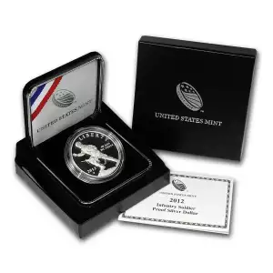 2012-W Infantry Soldier $1 Silver Commem Proof (w/Box & COA)