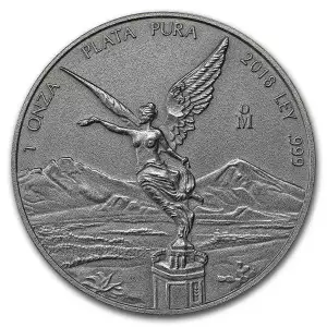 2018 1 oz Mexican Silver Libertad - Antiqued Finish